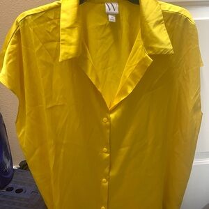 Golden yellow collared shirt